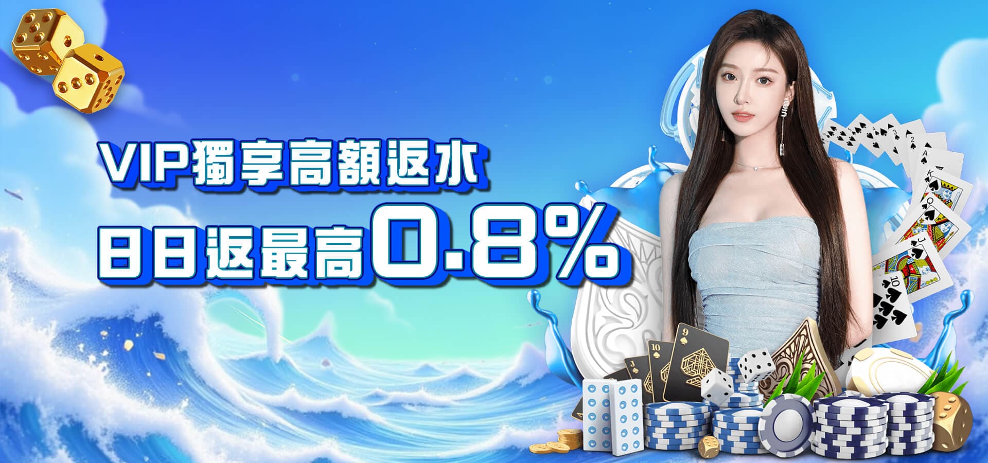 威樂娛樂城優惠活動-VIP獨享高額返水88返最高0.8